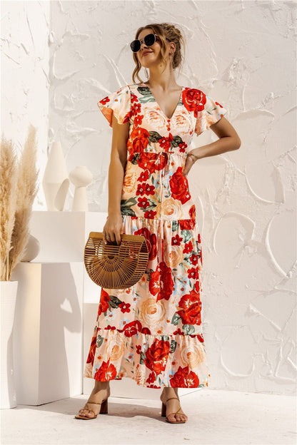 LB | "Kailani" Elegancka designerska sukienka maxi