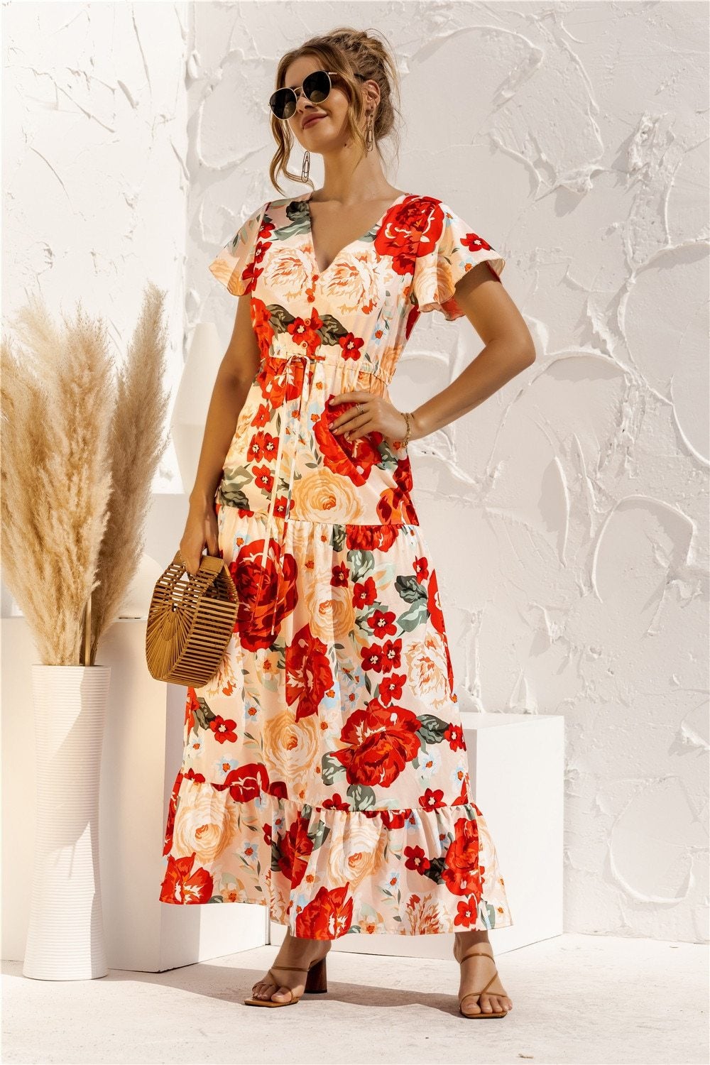 LB | "Kailani" Elegancka designerska sukienka maxi