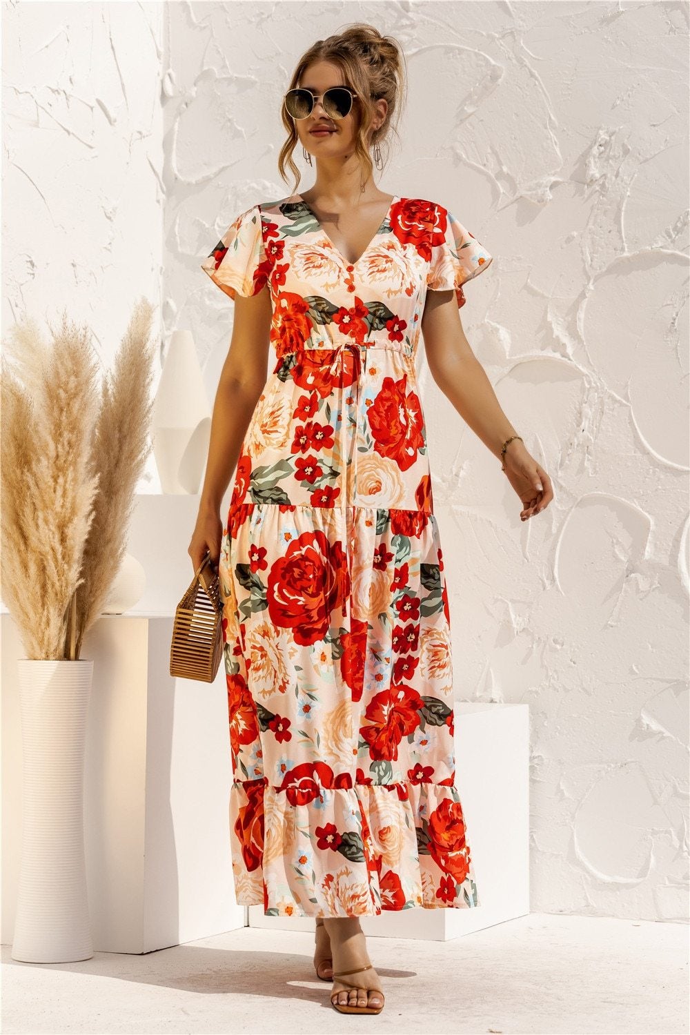 LB | "Kailani" Elegancka designerska sukienka maxi