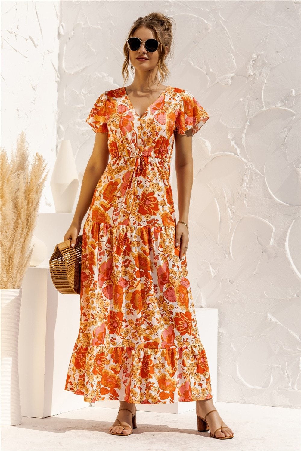 LB | "Kailani" Elegancka designerska sukienka maxi