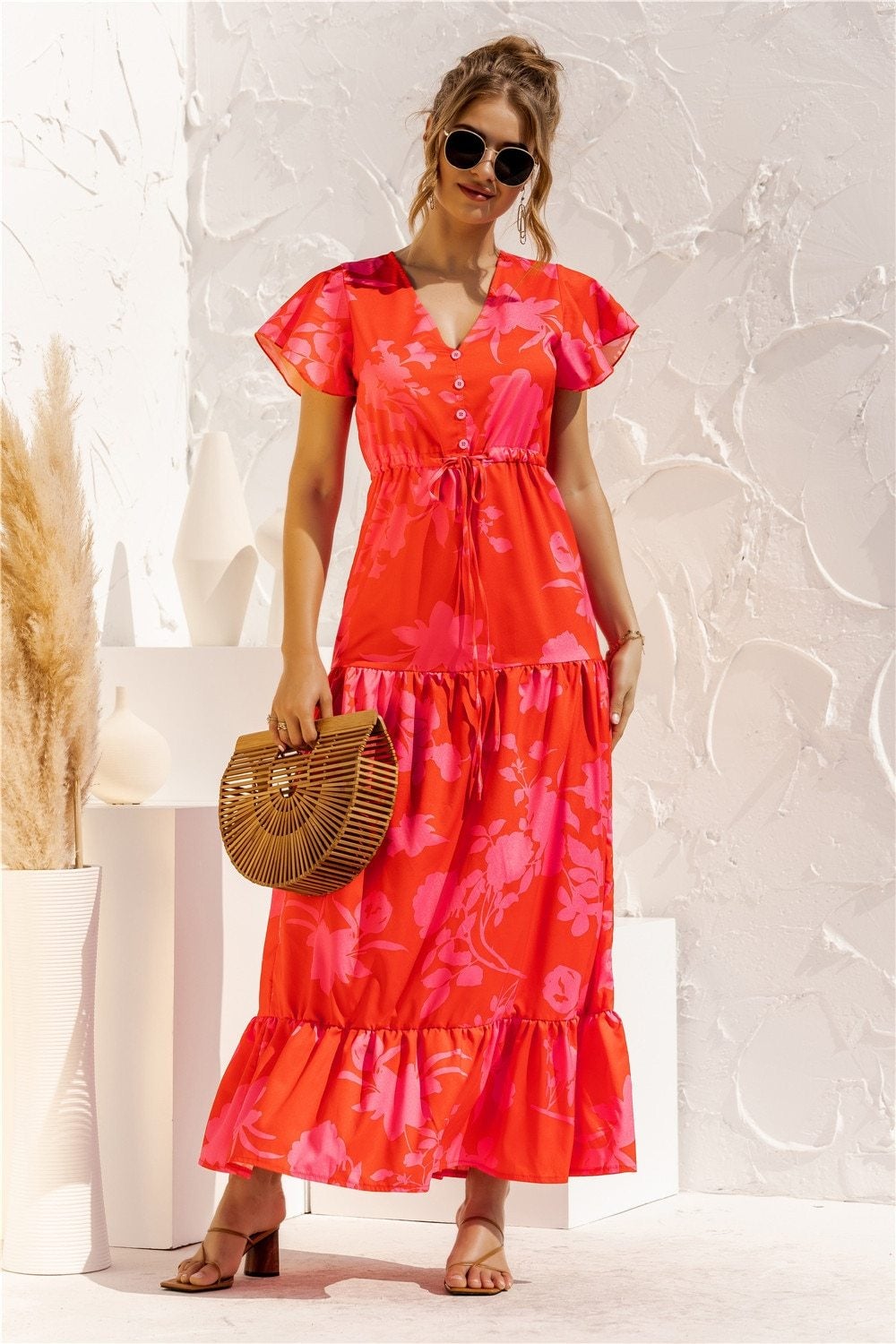 LB | "Kailani" Elegancka designerska sukienka maxi