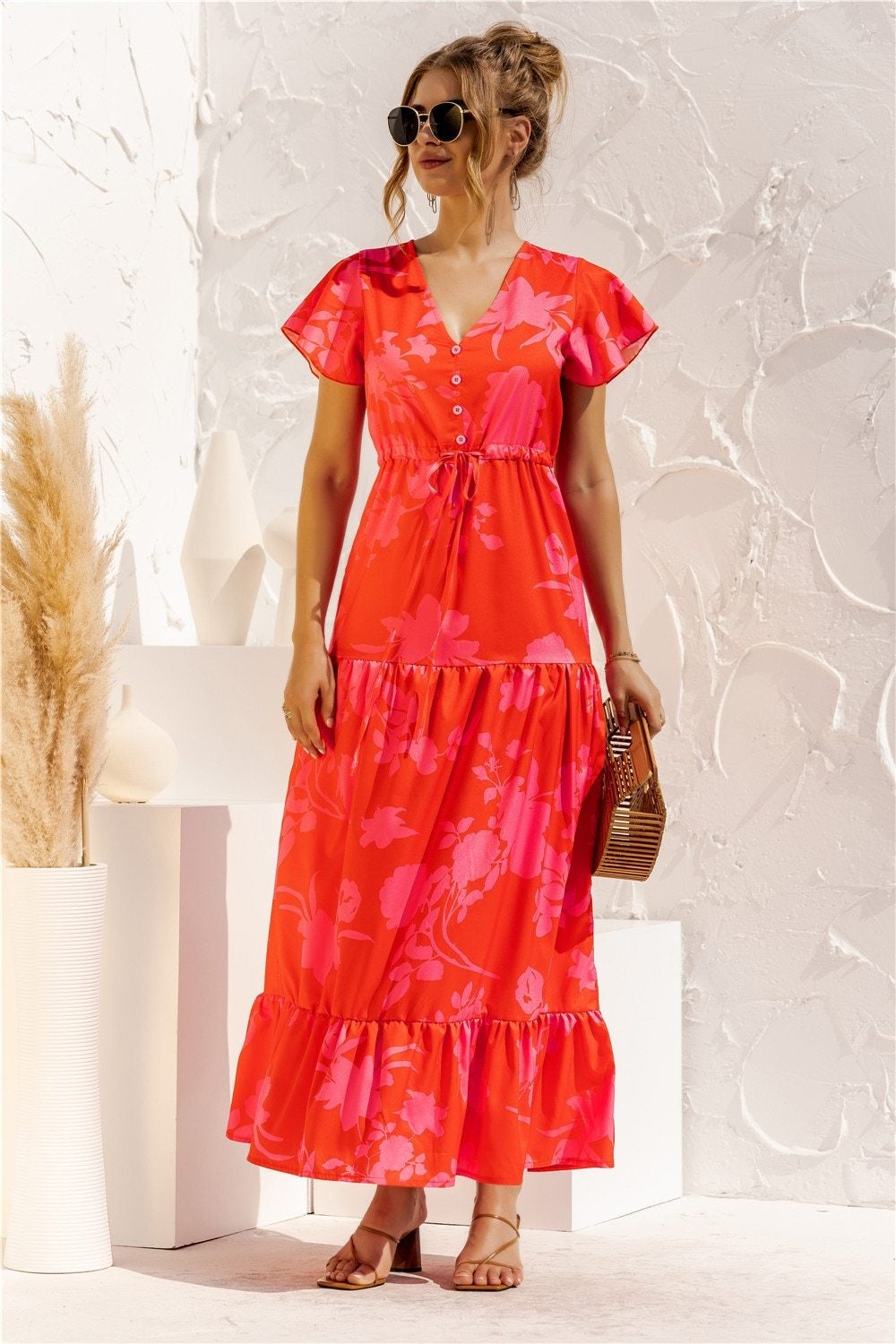 LB | "Kailani" Elegancka designerska sukienka maxi