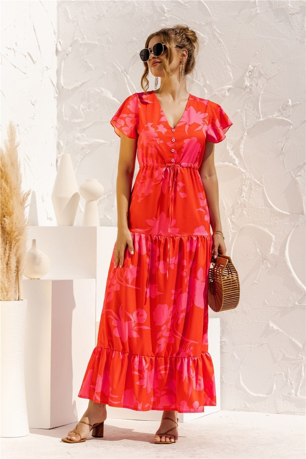 LB | "Kailani" Elegancka designerska sukienka maxi