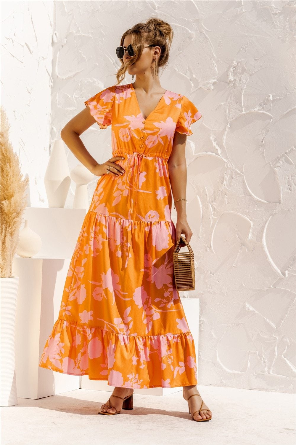 LB | "Kailani" Elegancka designerska sukienka maxi