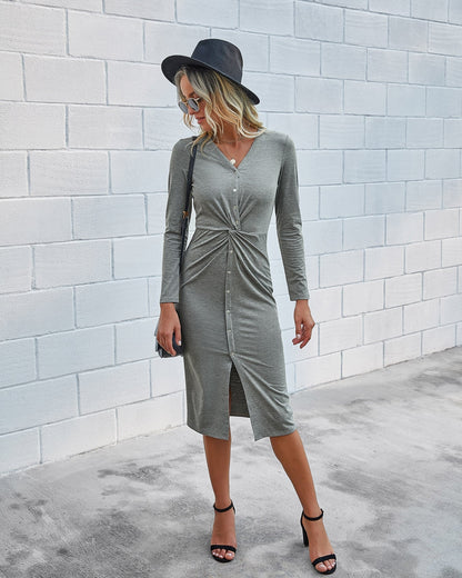 LB | "Nita" Elegancka sukienka midi