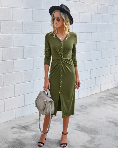 LB | "Nita" Elegancka sukienka midi