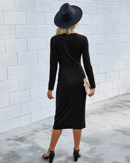 LB | "Nita" Elegancka sukienka midi