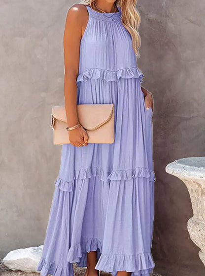 LB | Stylowa sukienka maxi damska wiosna lato