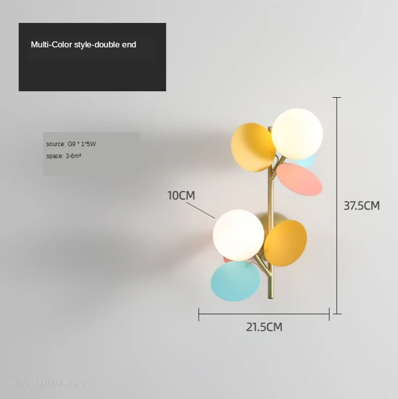 ModernLeaf - Nowoczesna lampa ścienna Bladeren