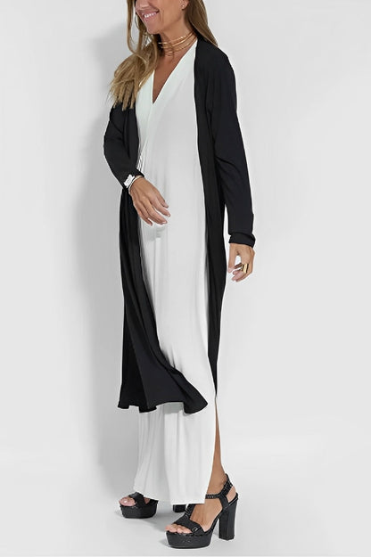 LB | Sukienka maxi z dekoltem w szpic dla letniej elegancji