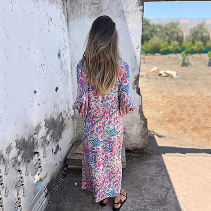 LB | Sukienka maxi Artistic Escape