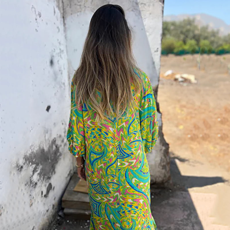 LB | Sukienka maxi Artistic Escape