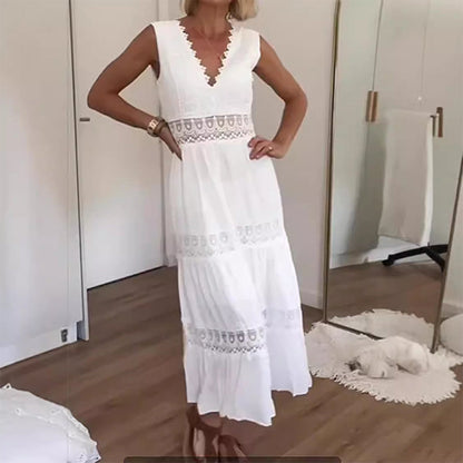 LB | Boho koronkowa sukienka maxi