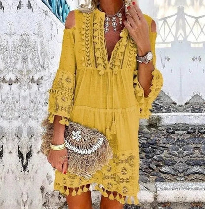 LB | Koronkowa sukienka mini boho