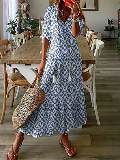 LB | artystyczna sukienka maxi