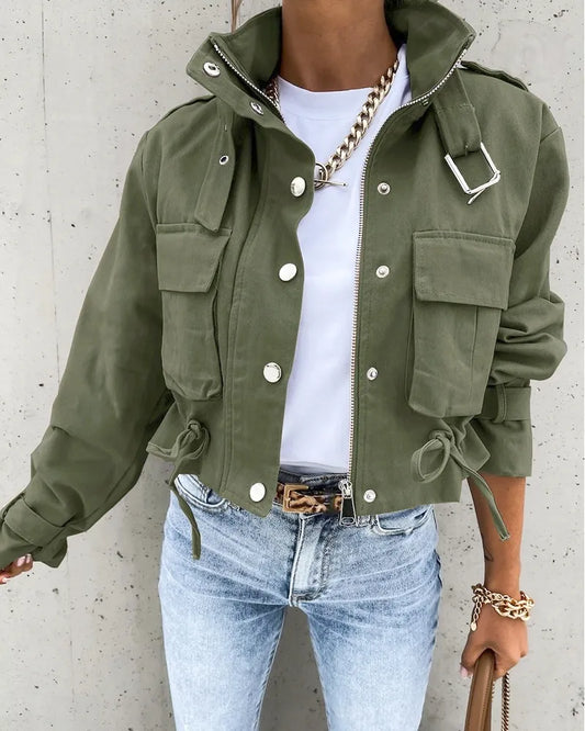 LB | Kurtka Crop Top dla kobiet