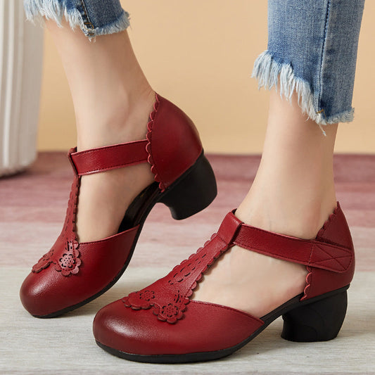 LB | Ponadczasowe buty w stylu vintage na obcasie