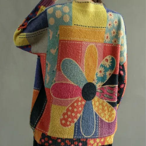 AS | Diamentowy sweter w kwiaty w stylu vintage 2024