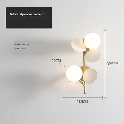 ModernLeaf - Nowoczesna lampa ścienna Bladeren